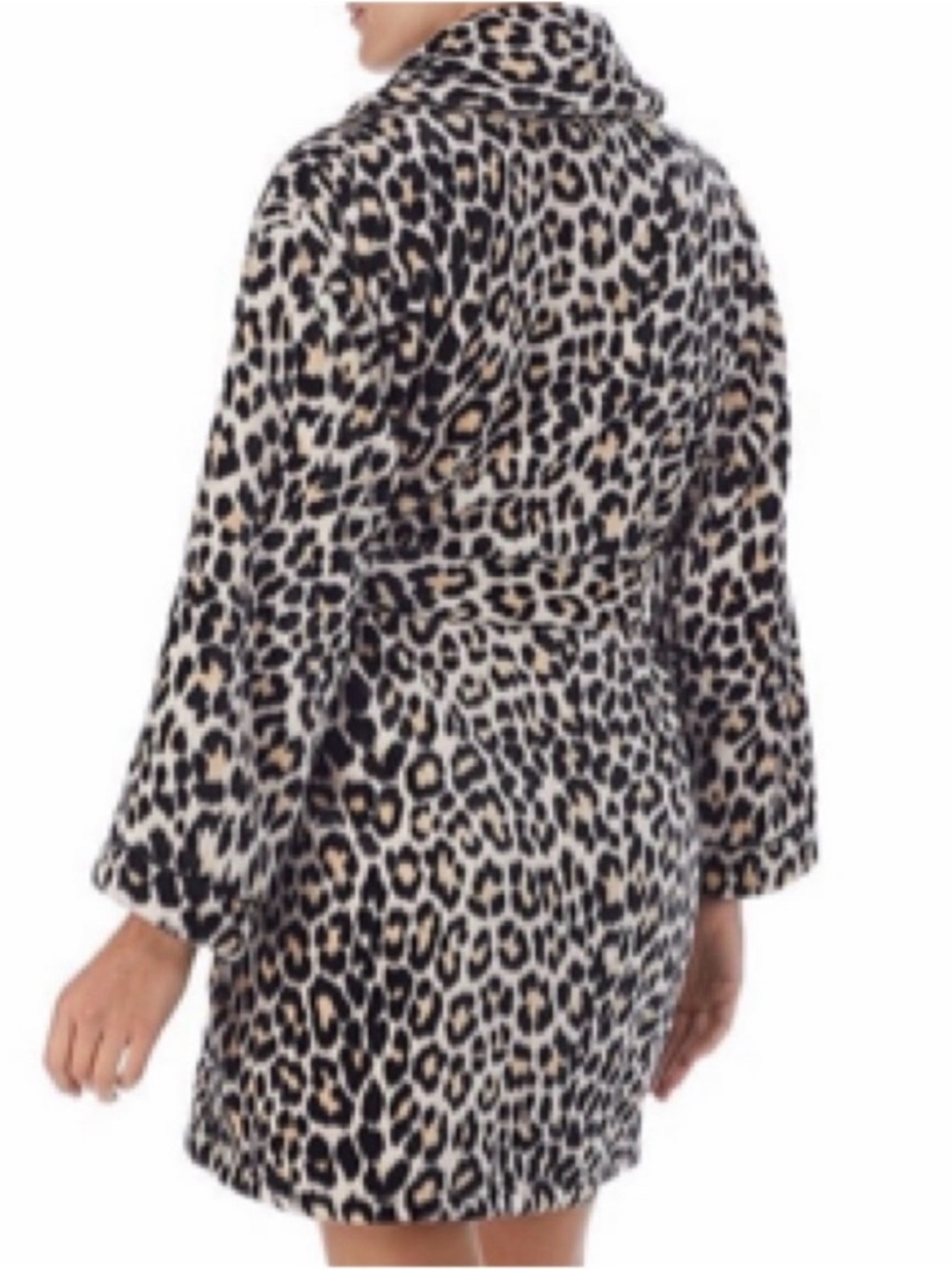 Kate Spade Chenille Ultra Plush Soft Belted Robe Leopard Print L/XL - Picture 2 of 5